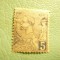 Timbru 5C albastru 1891 Monaco sarniera
