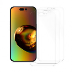 Set 3 folii de protectie Kwmobile pentru Apple iPhone 14 Pro Max, Fata, Polimer, 59226.1