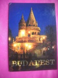 HOPCT 22163 BASTIONUL PESCARILOR -NOCTURNA -BUDAPESTA --STAMPILA / TIMBRU -UNGARIA -CIRCULATA