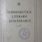 HERMENEUTICA LITERARA ROMANEASCA