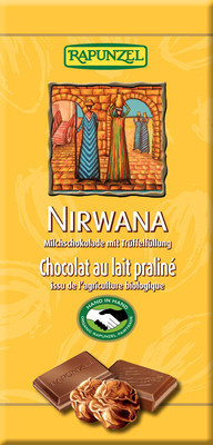 Ciocolata Bio Nirwana cu Praline Rapunzel 100gr foto