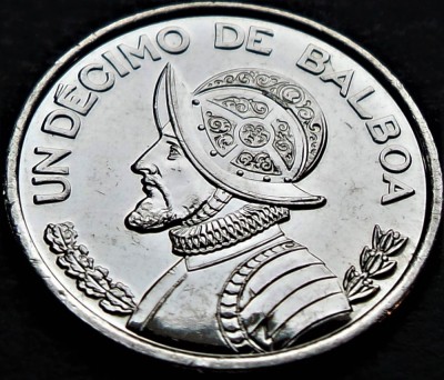 Moneda exotica DECIMO DE BALBOA (10 CENTESIMOS) - PANAMA, anul 2017 *cod 2578 foto