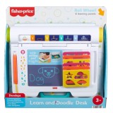 Tableta LCD pentru scris si desenat, Fisher Price, Learn &amp; Doodle Desk, JDL70