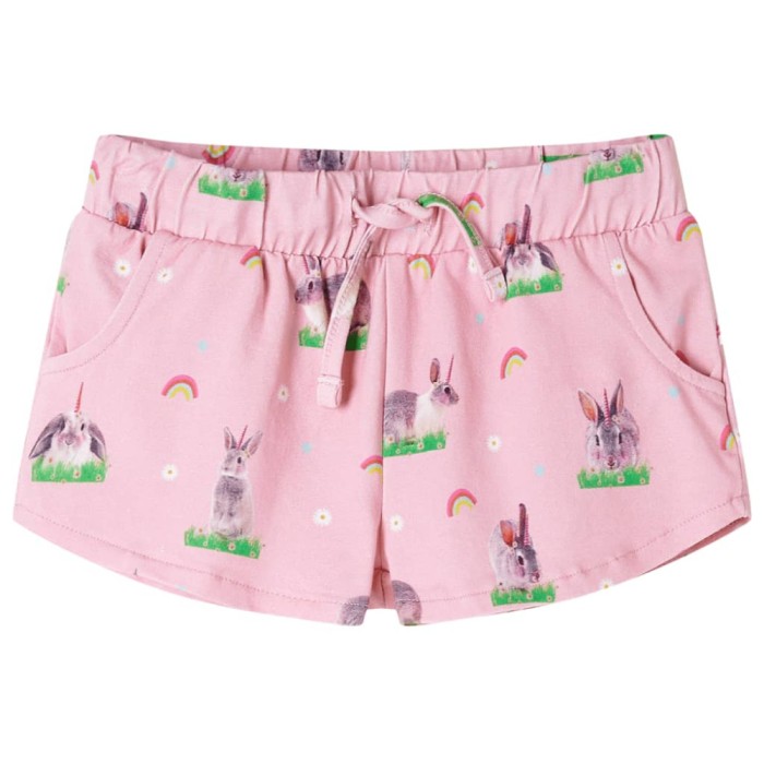 Pantaloni scurti pentru copii cu snur roz deschis 104 GartenMobel Dekor