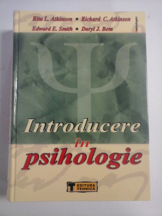 INTRODUCERE IN PSIHOLOGIE - ATKINSON