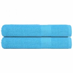 vidaXL Prosoape pentru sauna 2 buc Turcoaz 360 g/m? 100% bumbac foto