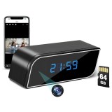 Ceas Spion cu Camera WiFi iUni IP99, 64GB, Full HD, Night Vision, 150&deg;, Senzor de miscare