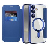 Husa Samsung Galaxy S24 Asteroid GSM SmartMag Book Case, albastru