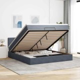 Gossi cadru de pat otoman cu saltea gri inchis 180x200cm catifea