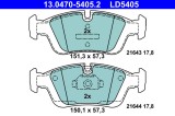 ATE 13.0470-5405.2 ATE Ceramic set placute frana,frana disc