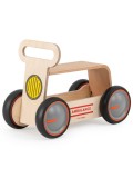 Cumpara ieftin Masinuta ride-on, premergator si carucior de jucarii MamaToyz DriveMe Wood, Ambulanta - Jucarie din lemn 3 in 1