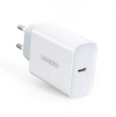 Incarcator Retea UGREEN CD127 30W USB Tip-C Alb foto