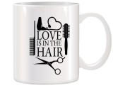 Cana alba personalizata Love is in the Hair, INOVATIX&reg;. 330ml