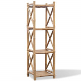 Raft pătrat cu 4 niveluri din bambus, vidaXL