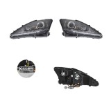 Far Lexus Is (Xe2), 11.2005-04.2013, fata, Stanga+Dreapta, xenon; lense; cu LED indicator; D2R+H1; manual/electric; negru; tuning; omologare: SAE, Ta, Rapid