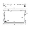 Radiator racire Nissan Qashqai, 08.2011-02.2014, Motorizare 1, 6 Dci 96kw Benzina, tip climatizare cu/fara AC, cutie M/A, dimensiune 628x428x32mm, Cu
