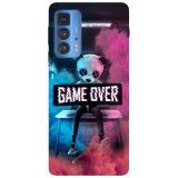 Husa compatibila cu Motorola Moto G51 5G model Game over, Silicon, TPU, Viceversa, Transparent, Carcasa