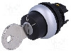 Intrerupator rotativ cu cheie, 22mm, seria RMQ-Titan, IP66, EATON ELECTRIC - M22-WS
