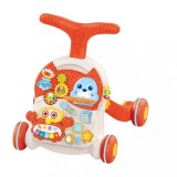 Premergator copii 3 in 1 si masuta de joaca Baby Go Orange