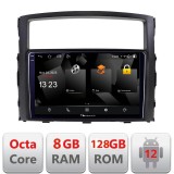 Navigatie Mitsubishi Pajero Android 2K QLED, 8GB RAM, 128GB, 4G