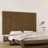 VidaXL Tăblie de pat pentru perete, maro miere, 147x3x90 cm