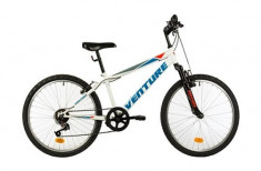 Bicicleta Copii Venture 2419 Alb 24 inch foto