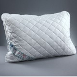 Perna microfibra matlasata hipoalergenica, 50x70, umplutura bilute siliconizate, lavabila la 95 C, alb