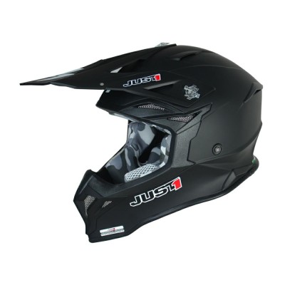Casca motocross/atv JUST1 J39 Solid, culoare negru mat, marime M Cod Produs: MX_NEW 6060040201000M foto
