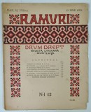 RAMURI , DRUM DREPT , REVISTA LITERARA SAPTAMANALA , DIRECTOR N. IORGA , ANUL XVII , NUMARUL 12 , 1923