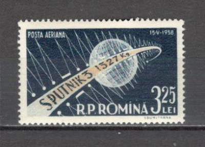 Romania.1958 Posta aeriana-Sputnik III CR.77 foto