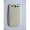 Husa Capac Silicon si Material Samsung i9300 Galaxy S3 Alb