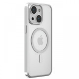 Devia Husa Glimmer Series Magnetic iPhone 15 Plus Argintiu