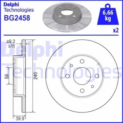 Delphi Disc frana foto