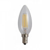 Bec lumanare filament LED, E14, 4W, 480Lm, 6500K
