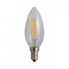 Bec LED Lumanare cu filament, E14, 4W, 480Lm, 4000K