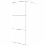Cumpara ieftin Paravan dus walk-in, alb, 90x195 cm, sticla ESG transparenta