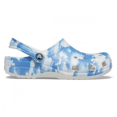 Saboți Crocs Classic Out of this World II Clog Alb - White foto