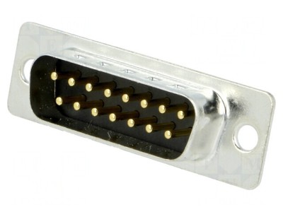 Conector D-Sub 15 PIN Soclu Tată pentru PCB THT 5A foto