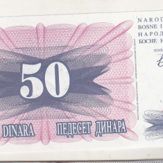 bnk bn Bosnia 50 dinari 1992 unc