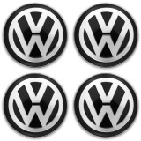 Set 4 Capace Jante Aliaj VOLKSWAGEN, 60 mm, Negru