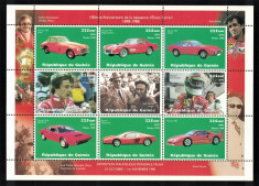GUINEEA 1998- Sport, Masini Ferrari MNH foto