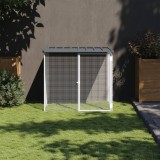 VidaXL Coteț pui cu acoperiș, antracit, 103x98x90 cm, oțel galvanizat