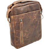 Greenwood&reg; Practical: Borseta / Geanta de umar pentru barbati din piele naturala, 20x24x7 cm