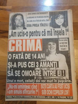 revista crima anul 1993 - anul 1,nr,1-prima aparitie foto