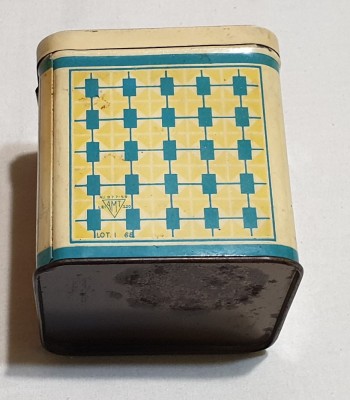 AMT anul 1968 - cutie veche din tabla litografiata - dulciuri - condimente foto