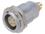 Conector circular MH CONNECTORS soclu 0B mamă 5 pini 6,5A IP50 lipire drept MHCP0B05SS