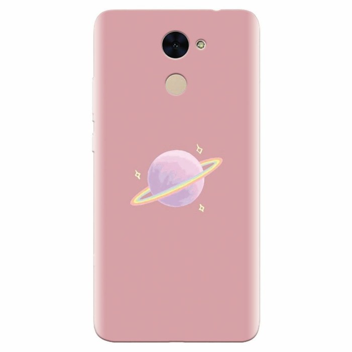 Husa silicon pentru Huawei Y7 Prime 2017, Saturn On Pink