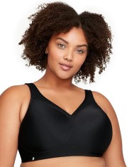 Sutien sport pentru femei Glamorise Magiclift, negru, 100F - OUTLET