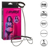 CALEXOTICS - EUPHORIA CHAIN HALTER COLLAR &amp; LEASH PLUS SIZE