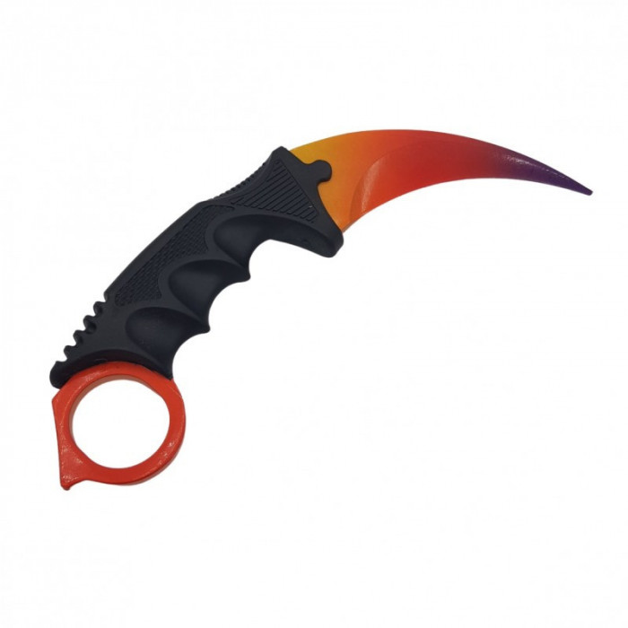 Cutitul Karambit pentru antrenament fara tais, fara varf, k3